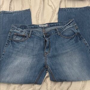 Aeropostale Men’s Straight Jeans - Light Blue Denim